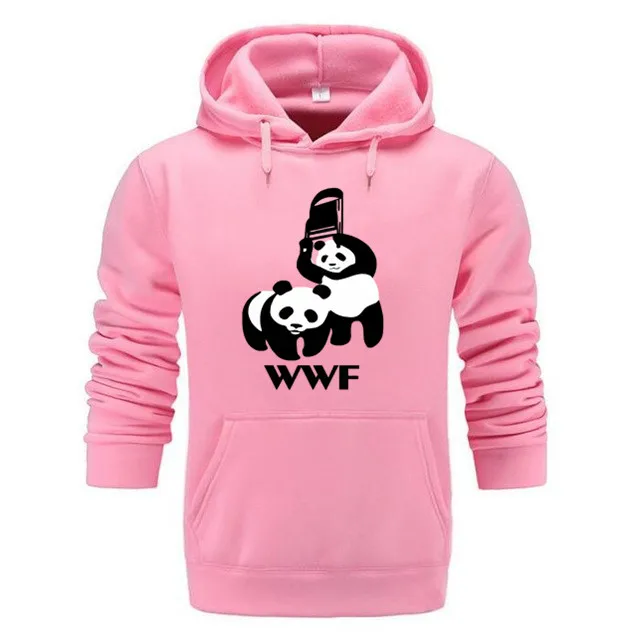 Бесплатная доставка 2019 WWF Panda дикая природа мужские толстовки женские унисекс чесаный хлопок Толстовки, Толстовки