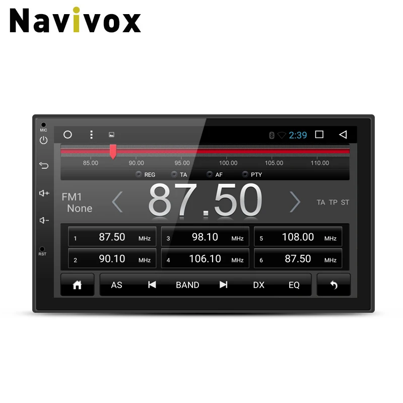 Navivox 7'' Car Multimedia Player 2 din  Android 7.1.1 Quad Core Universal GPS  Radio GPS Stereo Audio Player for nissan no dvd 