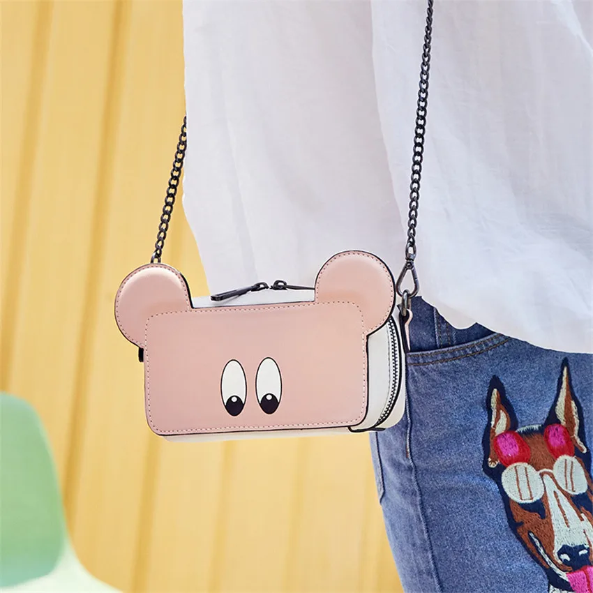 Мышь лоскут плетеные сумки мессенджеры женская сумка тоут PU Bao Neverful для макияжа