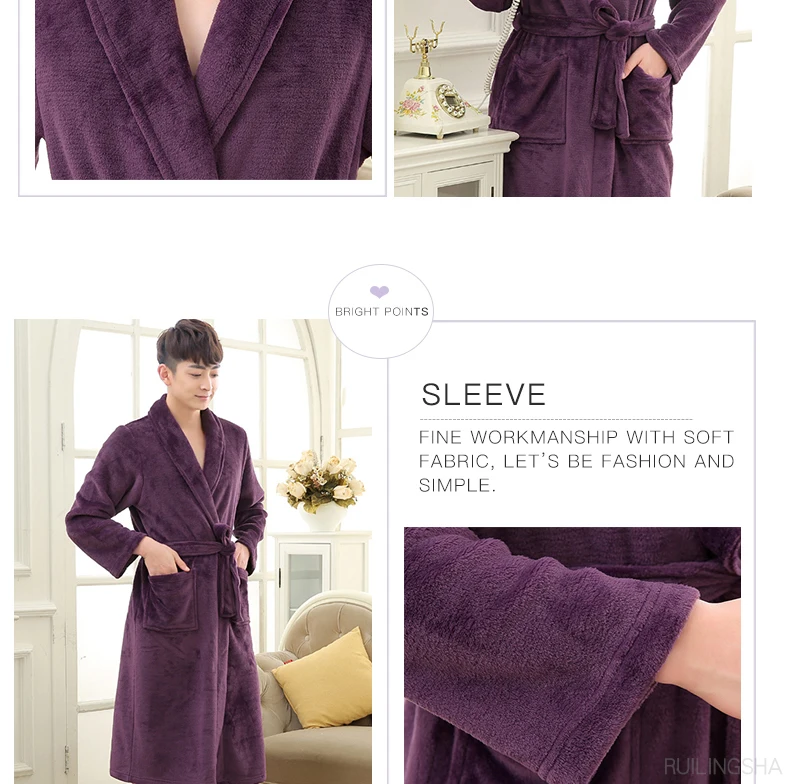 1401-Coral-Fleece-kimono-bathrobe-men-women-robes_08