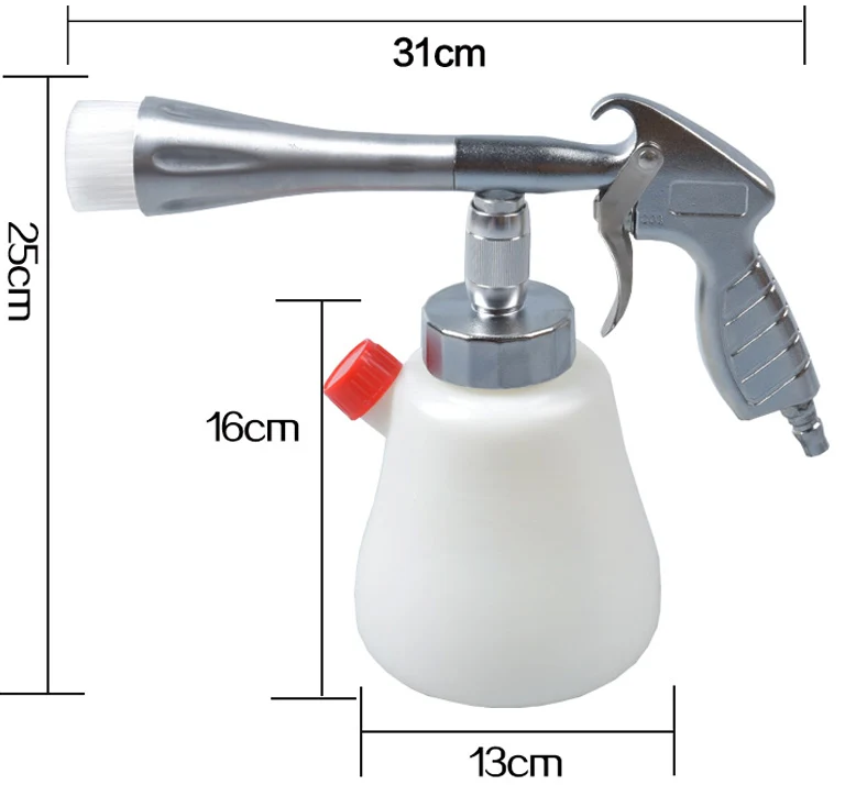 Tornador внутренний пистолет для глубокой очистки автомобилей с воздушным приводом Автомойка стальное оборудование Tornado пистолет
