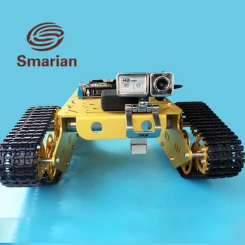 

Official smarian Track T300 WiFi Video Robot Tank Car Chassis Remote Control by Android/ios APP Diy Tracked Crawler Caterpilla