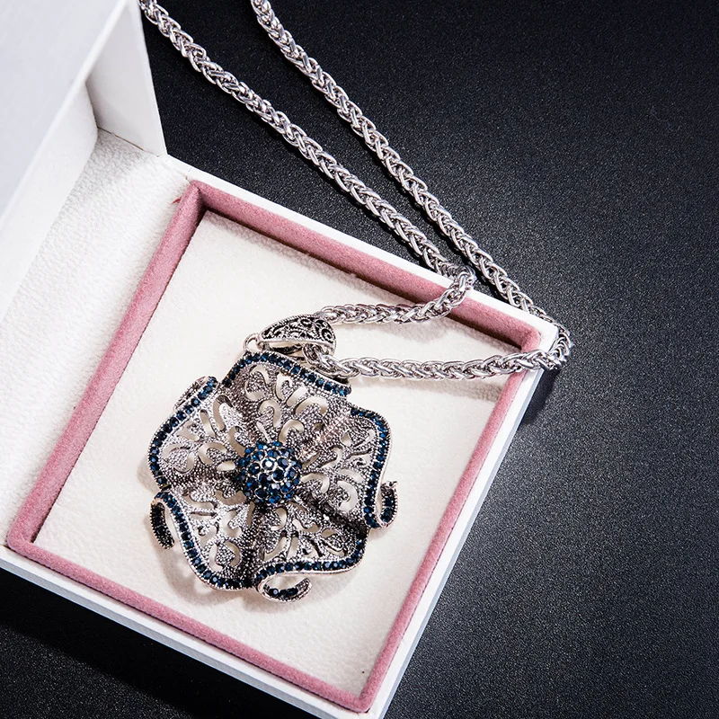 Женское винтажное ожерелье с подвеской в виде цветка|pendants for women|drop necklacenecklace drop |