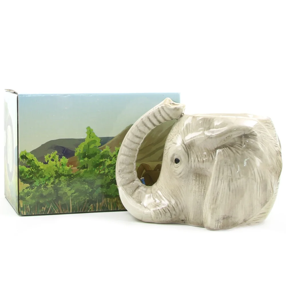 1 шт. 3D кружка в виде слона с головкой качестве ручки|animal coffee mugs|elephant mugoffice mug |