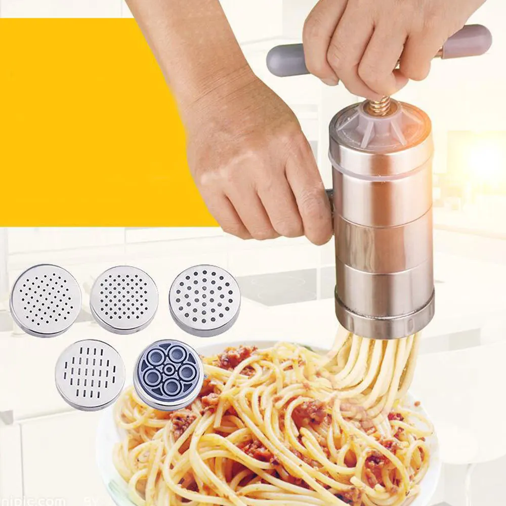 Соковыжималка для фруктов, кухонная посуда с пресс-форм для приготовления спагетти, кухонная утварь, Ручной пресс для лапши, машина для приготовления макаронных изделий, кривошипный резак