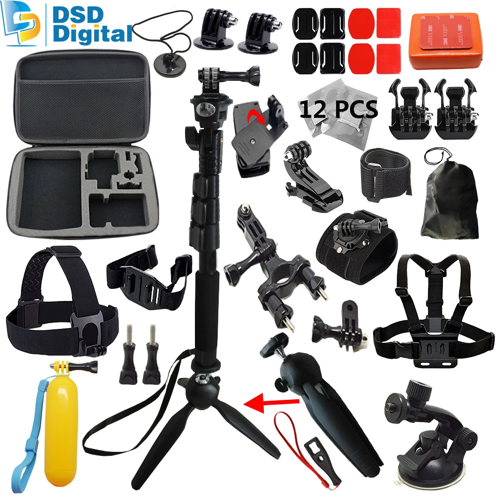 SAQN for YunTeng Monopod Tripod accessories mount kit for gopro Hero4s
