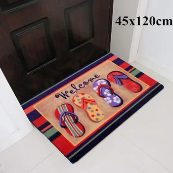 

Free Shipping 45x120cm Color Printed Rectangle Carpet Rug BathMat Doormat Anti-slip Tapetes Para Quato Tapete Para Banh Alfombra
