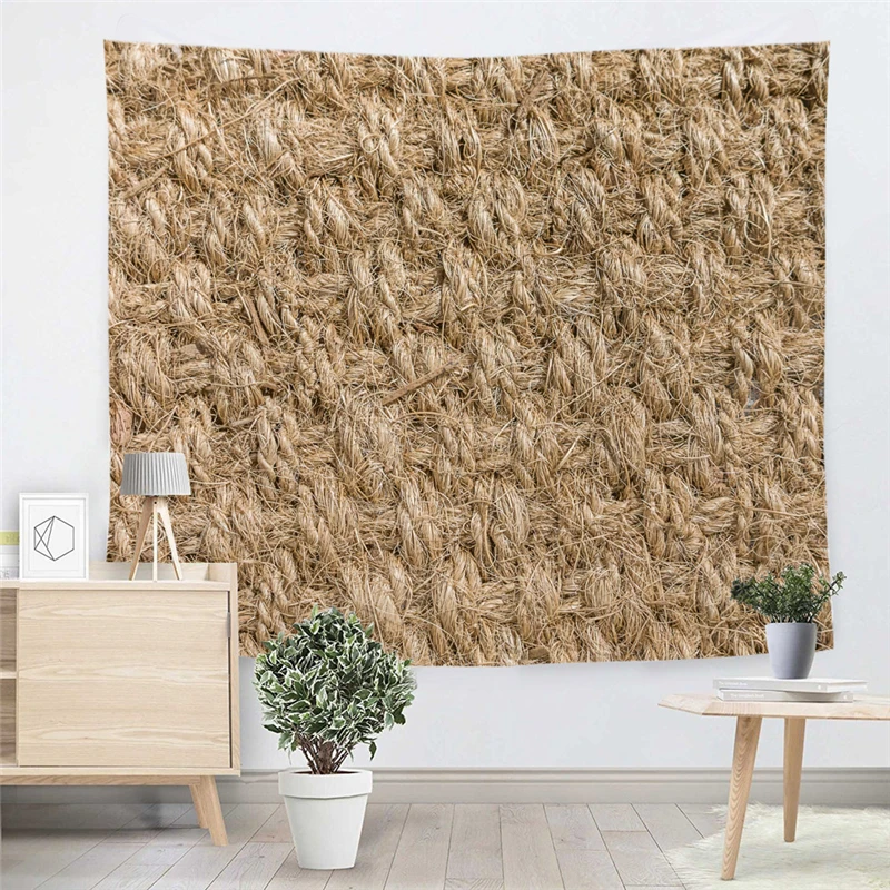 

Casegrace Party Decoration Hemp Rope Wall Tapestry Thin Nostalgic Bedspread Yoga Blanket Modern Sand Beach Bath Towels
