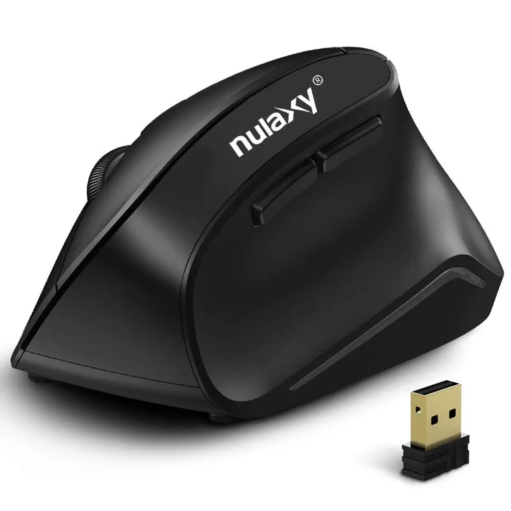 Nulaxy Wireless Vertical Ergonomic Optical Mouse 2.4G Wireless Computer