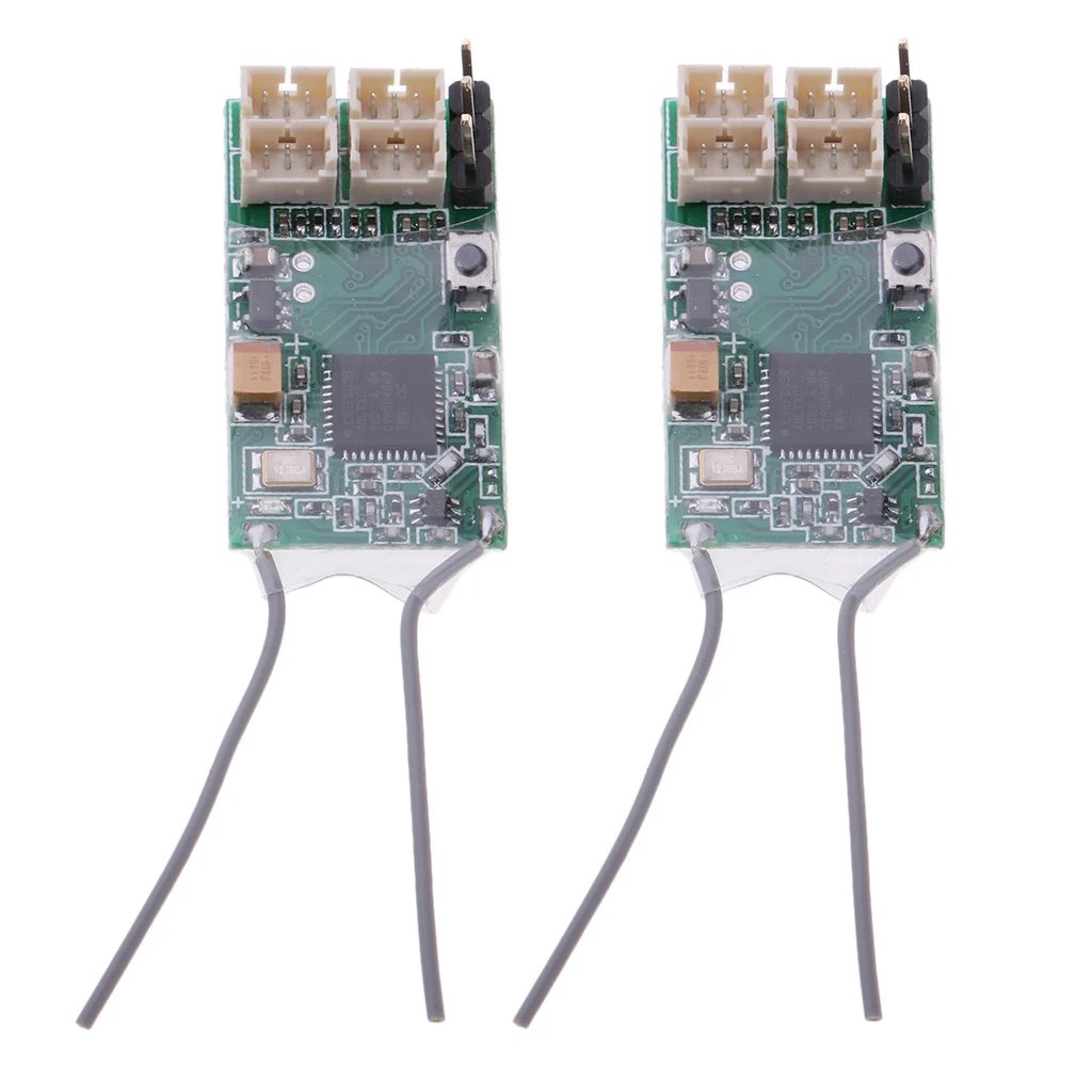 

2pcs Dsmx DSM2 Remote Receiver For Spektrum DX6 DX6I ,CM410X 4Channels 2.4Ghz