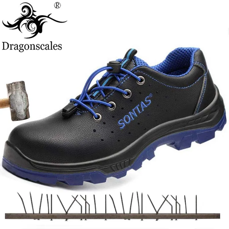 

High Quality Leather Steel Shoes Lightweight Safety Shoes Men's Breathable Safety Shoes Men's Casual Boots Anti-puncture