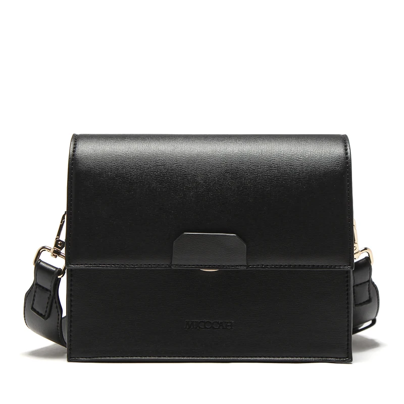 Wide shoulder strap crossbody bags for women Quality PU leather casual bag designer HSC106