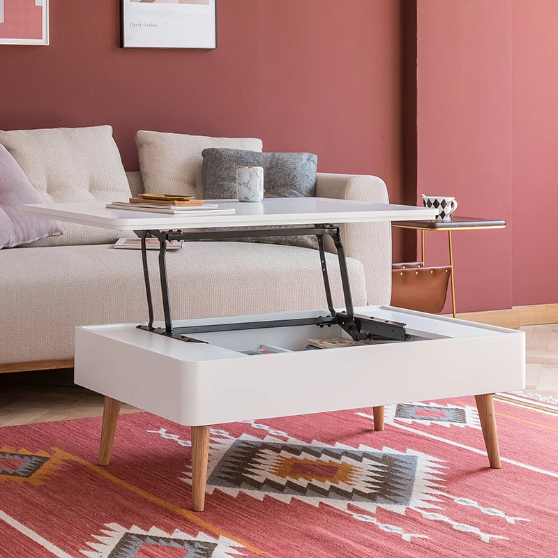 Модные журнальные столы в стиле Луи, скандинавские, современные, простые, маленькие, для гостиной, функция хранения чайного столика, литр двойного назначения - Цвет: S7