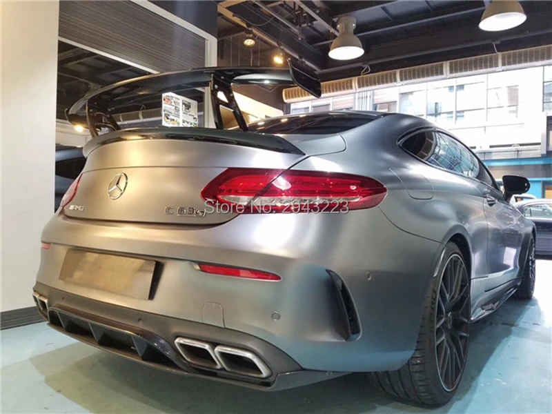 Для Mercedes Benz W205 Coupe- C63 AMG C200 C250 C180 C300 C350 автомобиль углеродного волокна задний багажник загрузки губы спойлер крыла