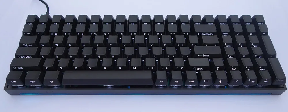 NPKC Черный ABS лазерные боковая подсветка топ-освещенный блеск через OEM keycaps ANSI ISO для Cherry MX переключатели 87 96 108 механическая клавиатура