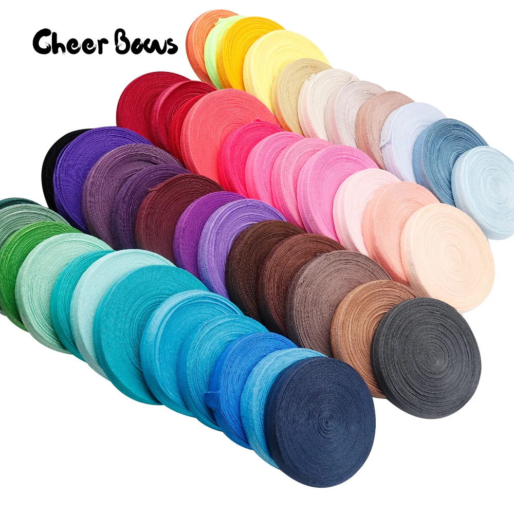 

10Y/bag 15mm Colorful Plain FOE Elastic Ribbon Handmade Craft Material DIY Dolls Clothes Kids Headband Basic Accessories