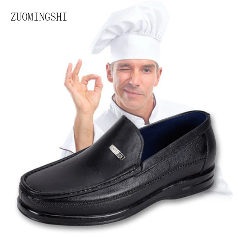 Rain Boots Men Kitchen Work Shoes Anti skid Waterproof Chef Shoes