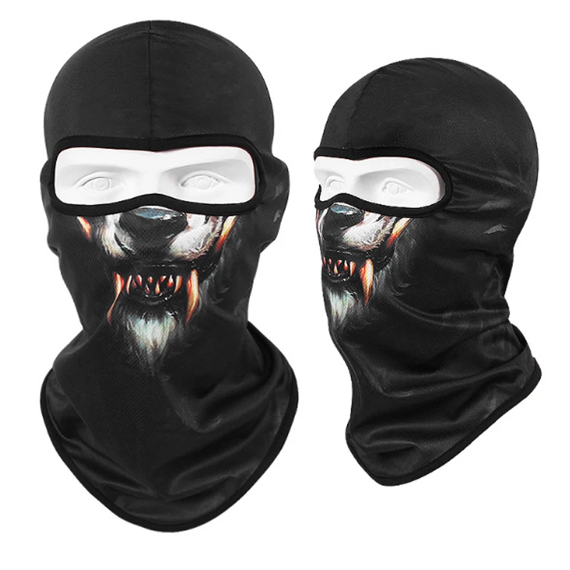 3D Animal Balaclava Motorcycle Full Face Mask Hats Helmet Windproof Breathable Snowboard Cycling Ski - Цвет: LR