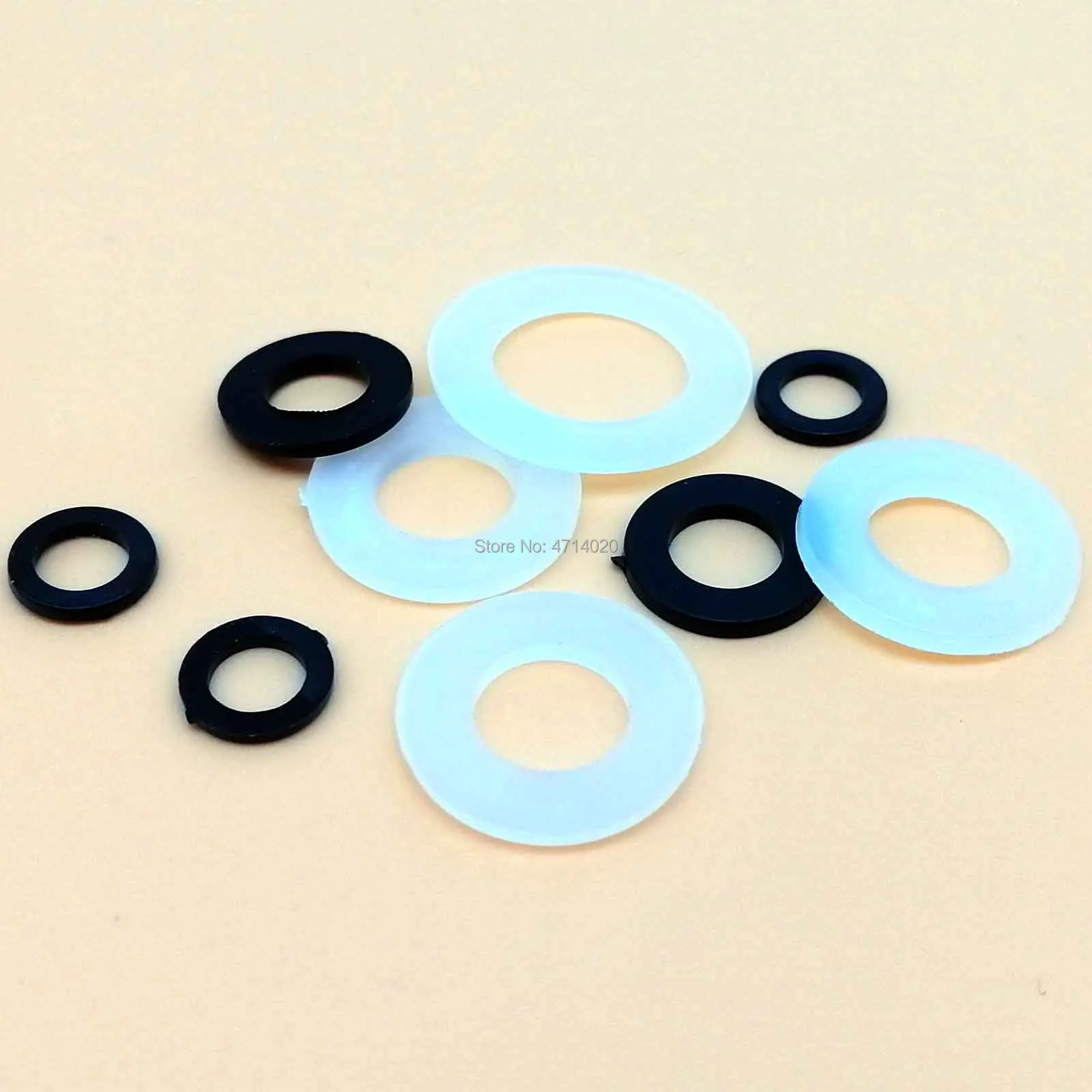 Plastic Nylon Flat Washers M1.5-M12 100pcs for Screw plastic washers