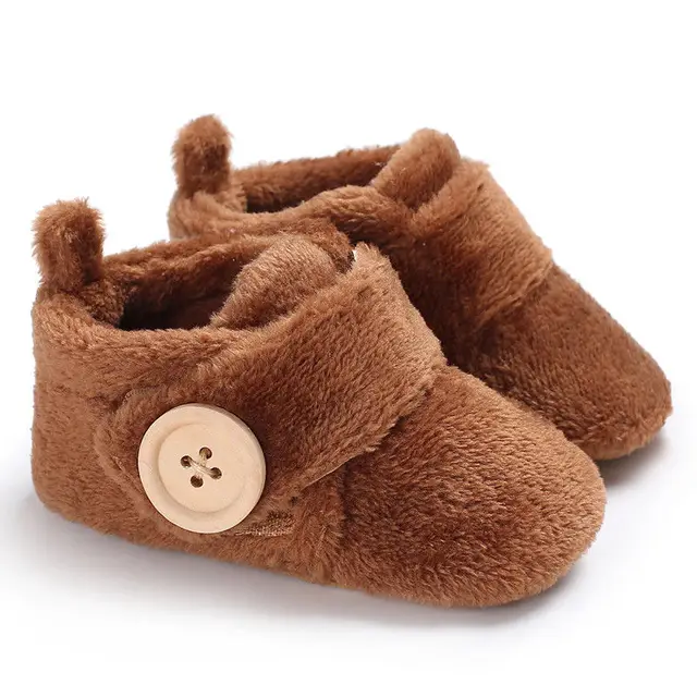 0 18M Cute Newborn Baby Girl Boy Anti Slip Cotton Shoes Slipper Shoes