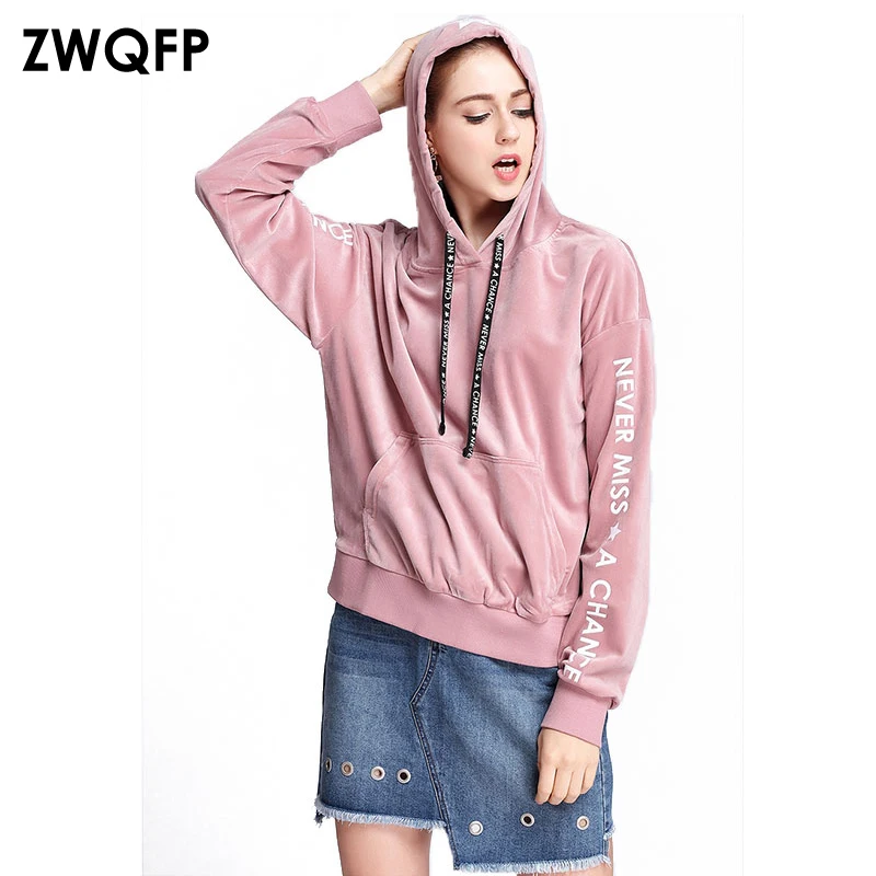 Plus Size XL 4XL Winter Velour Hoodies Casual Women Pullover Hooded
