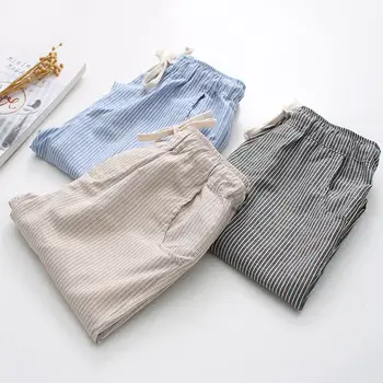 

Summer Pants Women Loose High Waist Harem Pants Pantalon Femme Casual Trousers Women Streetwear Cotton Linen Pants Women Q1467