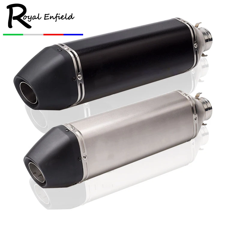 

51mm inlet universal motorcycle exhaust aluminium alloy stainless steel muffler LD450 CRF450X z800 cb650 MT09 GSX-250R ZX6R