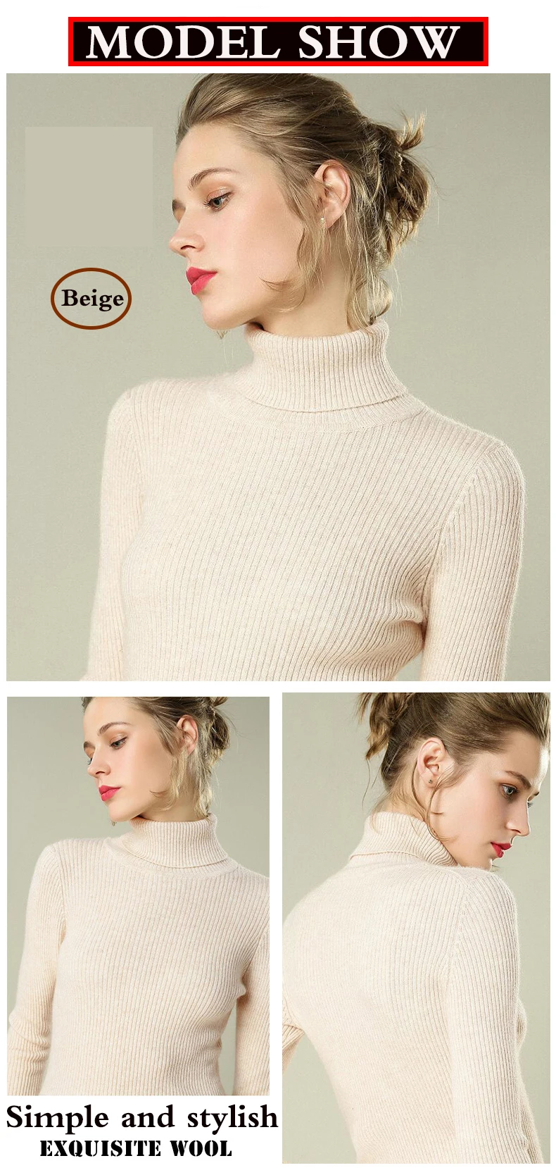 2019new свитер женский кашемировый свитер с хомутом пуловер Женский вязаный обтягивающий свитер свитера женская зимняя одежда, свитера