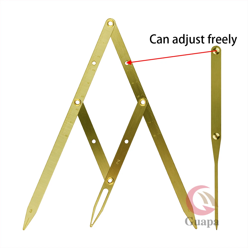 1 шт. золотые из нержавеющей стали золотые средние Штангенциркули инструменты для микроблейдинга постоянный макияж измерительный инструмент