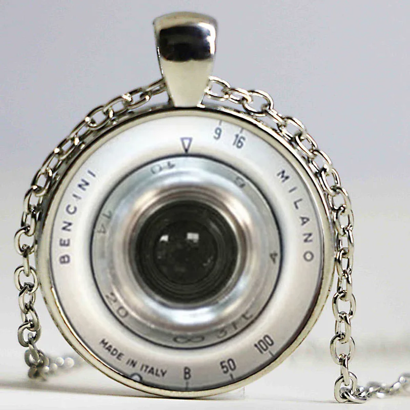 Free shipping Vintage Camera Lens Necklace Camera Pendant
