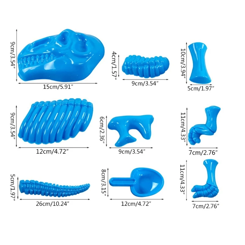 Забавный динозавр скелет кости песок форма для маленьких детей Дети летние пляжные игрушки