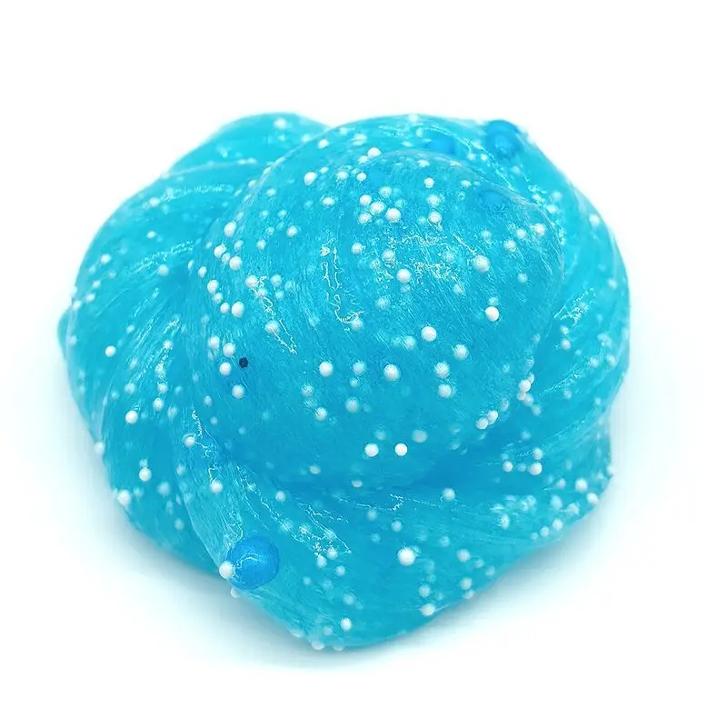 

60ML Slime Toy Antistress Spongy Wave Fluffy Crunchy Foam Beads Kids Decompression Toys Slime Relax Gifts Clay Slime
