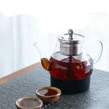 Электрический чайник черный чай вареная машина автоматические стеклянные лечить горшок паром Электротермическое паровой защита от перегрева