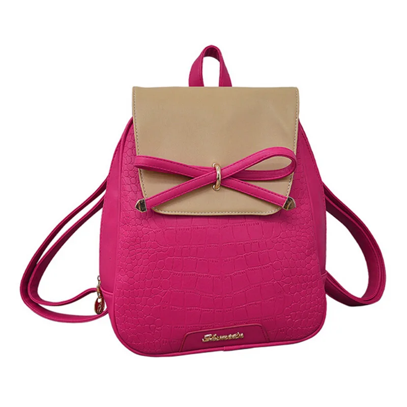 Женский рюкзак высокого качества из искусственной кожи Mochila Escolar, школьные сумки для девочек-подростков, модные рюкзаки с верхней ручкой - Цвет: Multi