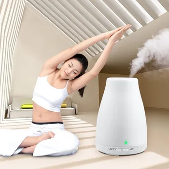 

Mini Essential Oil Diffuser Ultrasonic Aroma Humidifier Waterless Auto Shut-off Home Living Room Decor US/UK/EU/AU Plug