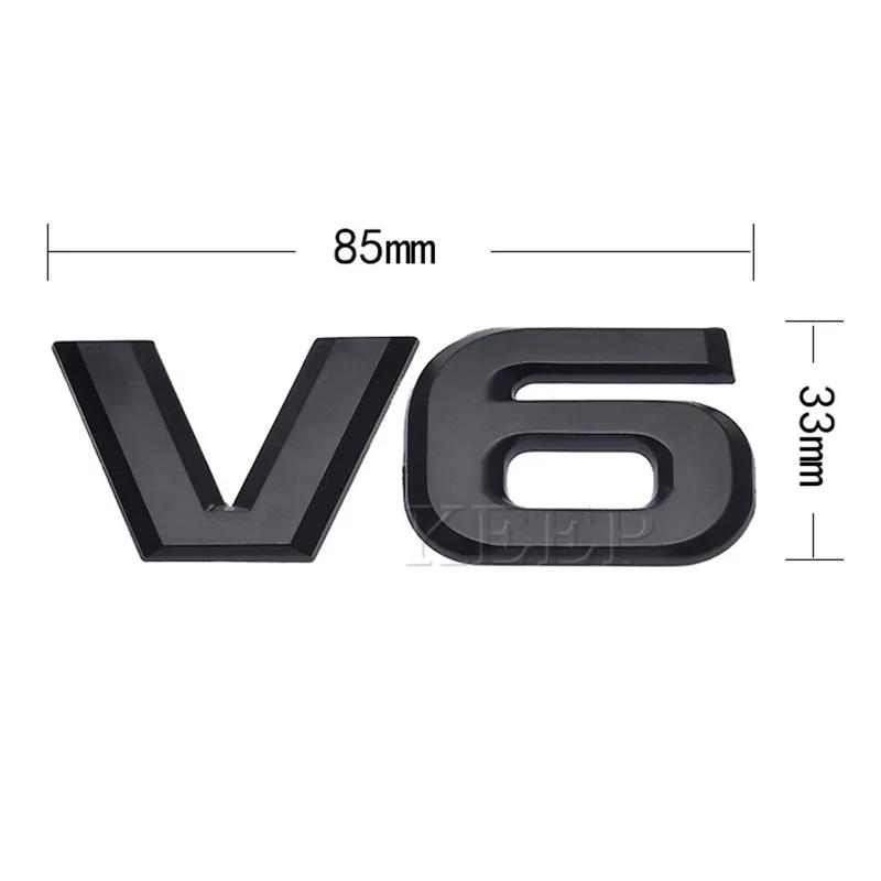 3D автомобильный логотип наклейка эмблема авто значок наклейка для V6 Mercedes BMW Audi VW Ford Fiesta Mustang Ranger Nissan Toyota Honda Стайлинг