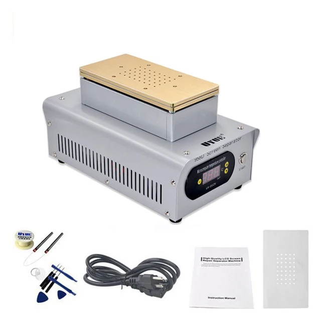 UYUE 958D Built-in Two Big Pumps 7 Inch Vacuum LCD Separator Machine for iPhone X for Samsung LCD Screen Separation