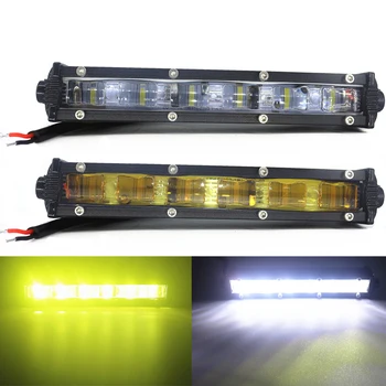 

7 inch 30W Car LED Work Light Bar White Lemon Yellow Waterproof Truck niva Offroad 4x4 SUV ATV Motorcycle Lamp DC 12V 24V