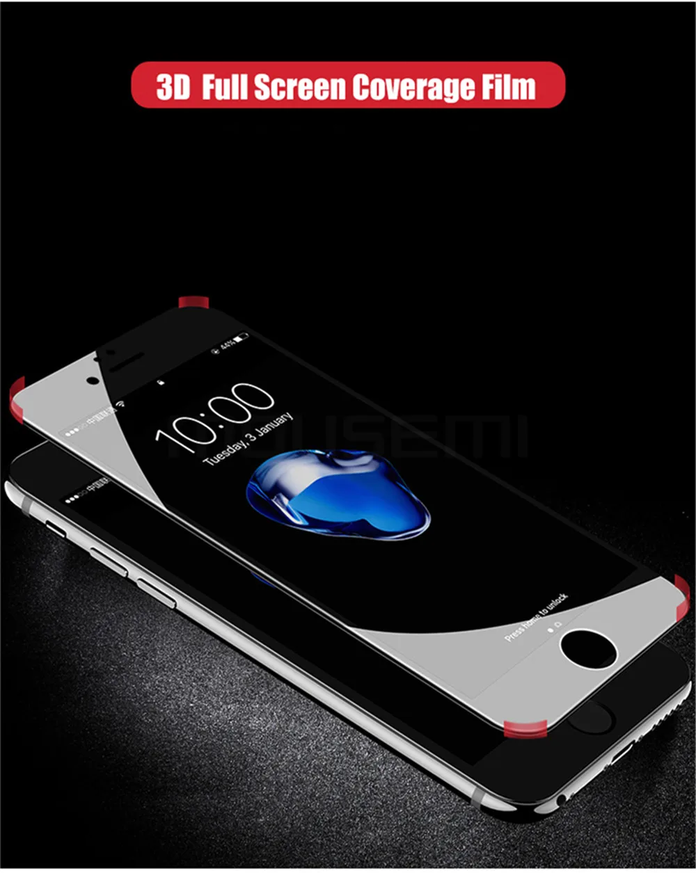 MOUSEMI Screen Protector For iPhone 6 6s Glass Full Cover Curved Soft Plastic Side Tempered Glass For iPhone 6 6s Plus Protector (5)