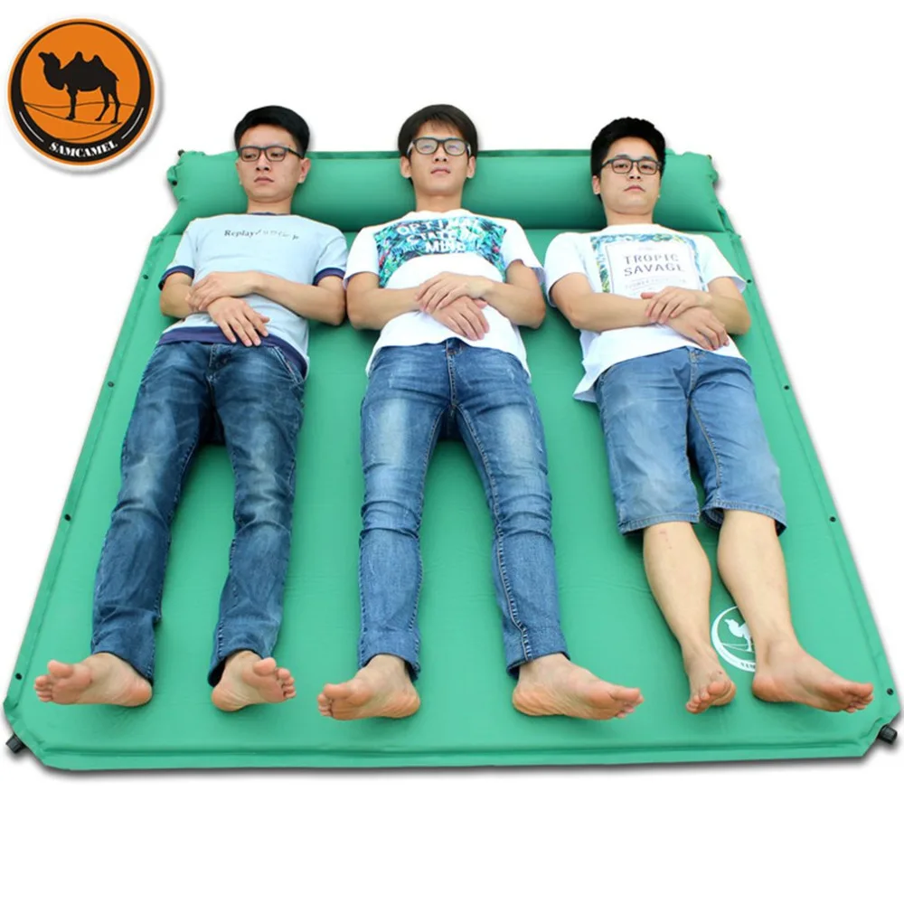 

Desert Camel CS033-3 Super Wide Automatic Inflatable Sleeping Mat Mattress With Pillow Moisture-proof Foldable Bed Drop Shipping