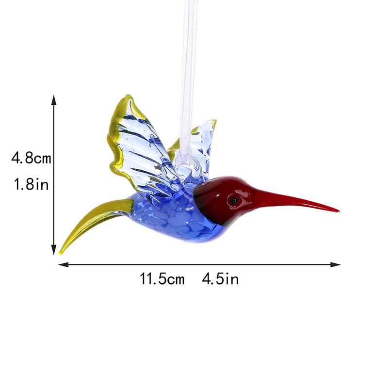 H& D Летающий Колибри солнцезащитный витрина висячий орнамент ручная работа муранские фигурки животных коллекционный подарок для любителей птиц