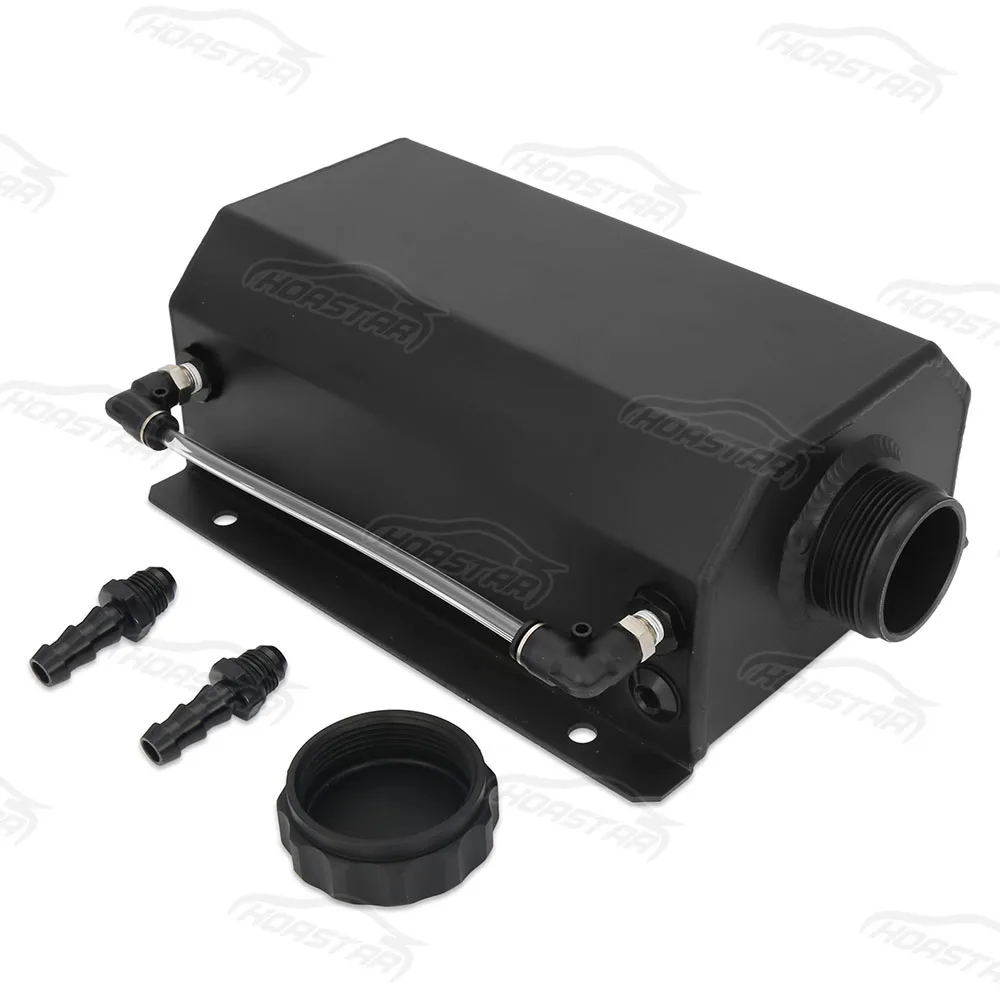 

2 Litre 2000ml Universal Oil Catch Tank Can Aluminum Anodized Black