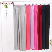 Женские домашние штаны, одежда для отдыха, весенне-летние штаны, женские домашние брюки, хлопковые Пижамные штаны, пижамные штаны, винно-красные Fdfklak