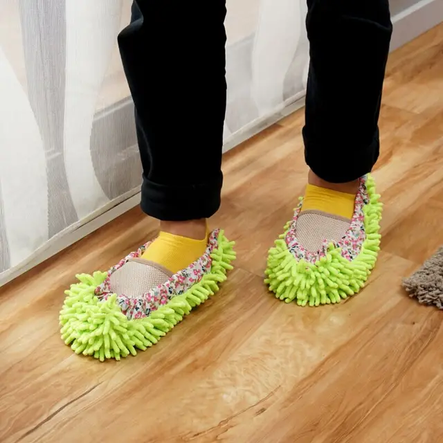 1pair dust cleaner grazing slippers house bathroom floor cleaning cleaner house