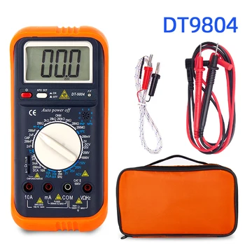 

HONEYTEK Mini Digital Multimeter With Temperature Frequency Capacitance Meter Medidor ESR AC/DC Current Voltage Avometer