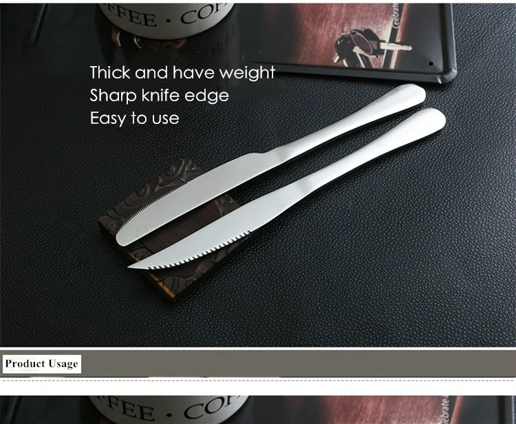 FEIGO 2 шт. высококачественные ножи для стейка из нержавеющей стали набор ножей для стейков столовая посуда ручка стол столовые приборы нож F81