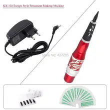 Новинка, KX-102, топ, профессиональный, Перманентный макияж, красная тату-машина "дракон", ручка, источник питания для бровей, губ, тату