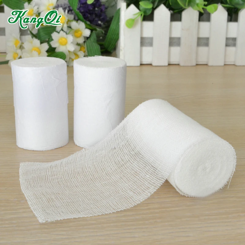 3Rolls 7.5cmX6m Medical Gauze Bandage Disposable Gauze Roll First Aid