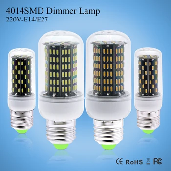 

10X 10W 5W Dimmable Led Bulb Lamp E27 E14 SMD4014 Led Spotlight Ampoule Led Dimmer 25% 50% 100% Three Mode Lighting 220V 230V