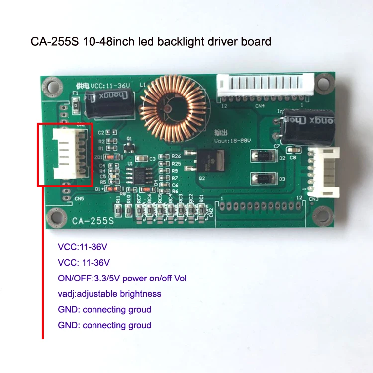 10 шт./лот CA-255S Универсальный 10-48 дюймов светодиодный ЖК-дисплей ТВ подсветка постоянный ток доска повышение платы светодиодный Подсветка